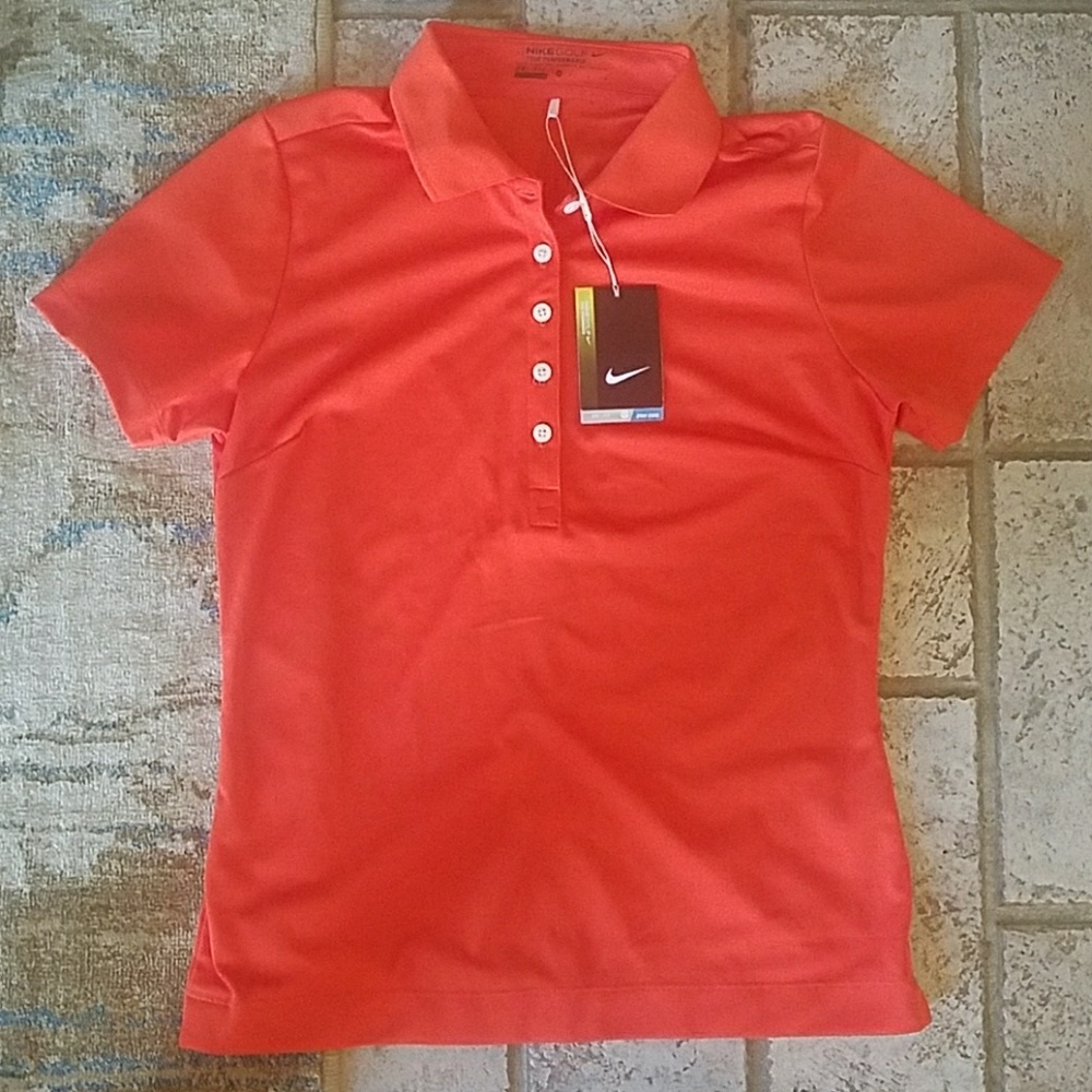 Orange Nike Golf Shirt